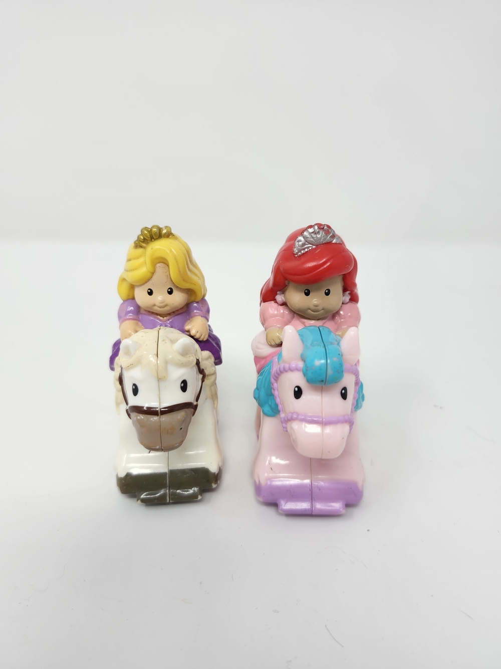 Disney Princess Klip-Klop Fisher-price Ariel & Rapunzel Little People Set Of 2